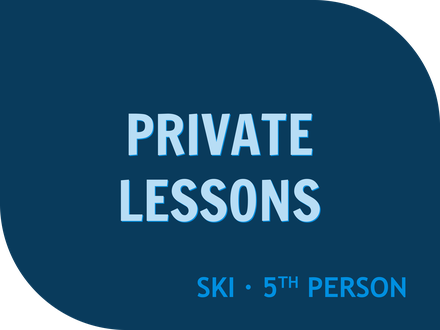 1 Hr Private Ski Lessons - Fifth Person