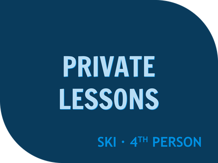 1 Hr Private Ski Lessons - Fourth Person