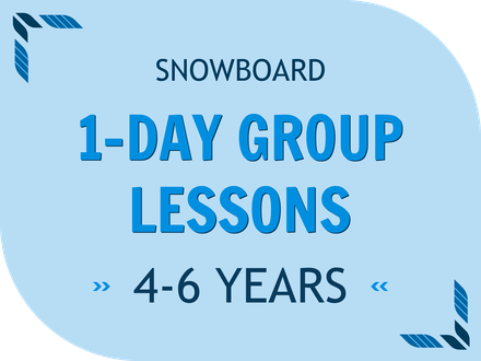 Group Snowboard Lessons - Ages 4-6