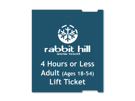 4 Hour Ticket - Adult (Ages 18-54)