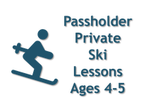 Private Ski Lesson - Season Pass Holder Ages 4-5
