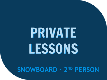 1 Hr Private Snowboard Lesson - Second Person