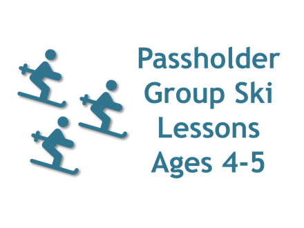 Group Ski Lessons - Season Pass Holders Ages 4-5