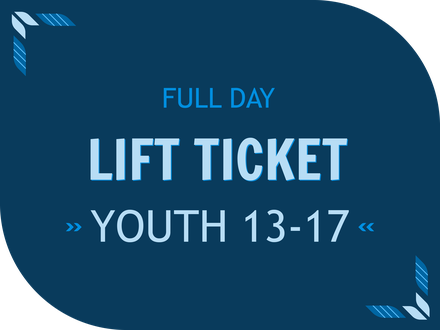 Full Day Ticket- Youth (Ages 13-17)