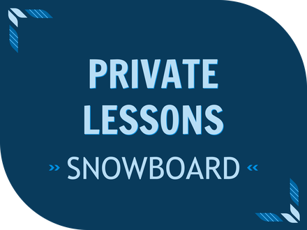 1 Hr Private Snowboard Lesson - First Person