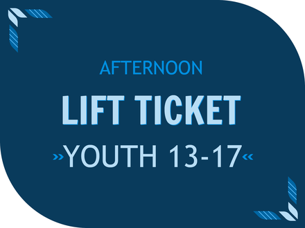 Afternoon Lift Ticket - Youth