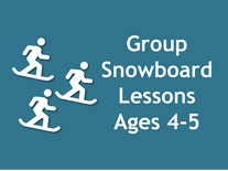 Group Snowboard Lessons - Ages 4-5