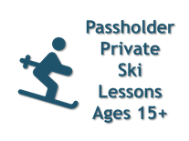 Private Ski Lesson - Season Pass Holder Ages 15+
