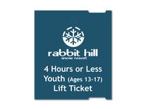 4 Hour Ticket - Youth (Ages 13-17)