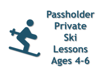 Private Ski Lesson - Season Pass Holder Ages 4-6